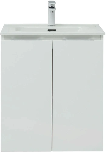 Тумба под раковину Aquanet Алвита New 60 2 дверцы, белый матовый 00277522 Тумба под раковину Aquanet Алвита New 60 2 дверцы, белый матовый 00277522