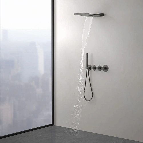 Душевая система Timo Saona SX-2350/18SM встраиваемая с термостатом черное золото Душевая система Timo Saona SX-2350/18SM встраиваемая с термостатом черное золото