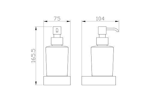 Дозатор жидкого мыла Wonzon & Woghand брашированное золото (WW-8333-BG) Дозатор жидкого мыла Wonzon & Woghand брашированное золото (WW-8333-BG)