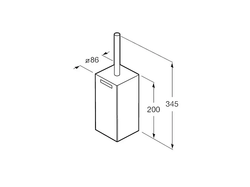 Ершик для унитаза Roca Rubik 816852001 Ершик для унитаза Roca Rubik 816852001