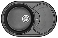 Кухонная мойка Granula 7801, ЧЁРНЫЙ, кварц 775х495 Кухонная мойка Granula 7801, ЧЁРНЫЙ, кварц 775х495
