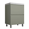 Тумба под раковину Style Line Манхэттен 60 см ЛС-00002379 напольная, олива
