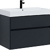 Тумба под раковину Aquanet Бруклин 85 антрацит матовый 00310142 Тумба под раковину Aquanet Бруклин 85 антрацит матовый 00310142