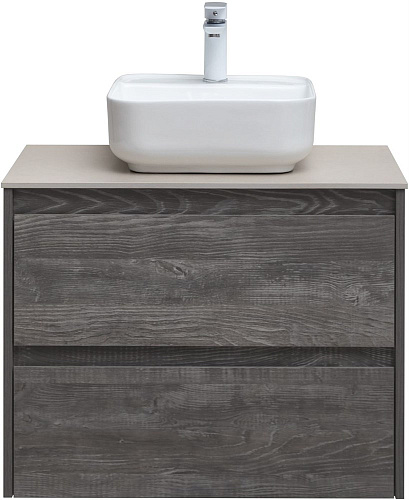 Тумба под раковину Aquanet Nova Lite 75 дуб серый (2 ящика) 00287890 Тумба под раковину Aquanet Nova Lite 75 дуб серый (2 ящика) 00287890
