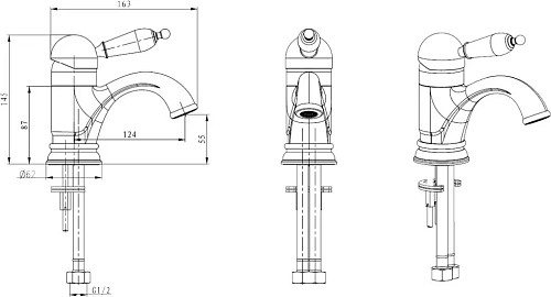 Смеситель для раковины Boheme PROVANSE Ripresa 361 Смеситель для раковины Boheme PROVANSE Ripresa 361