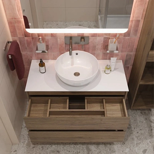 Тумба со столешницей и раковиной BelBagno KRAFT 80 kraft80rt-kepbo-1077-set подвесная KRAFT80RT-KEPBO-1077-SET Тумба со столешницей и раковиной BelBagno KRAFT 80 kraft80rt-kepbo-1077-set подвесная KRAFT80RT-KEPBO-1077-SET