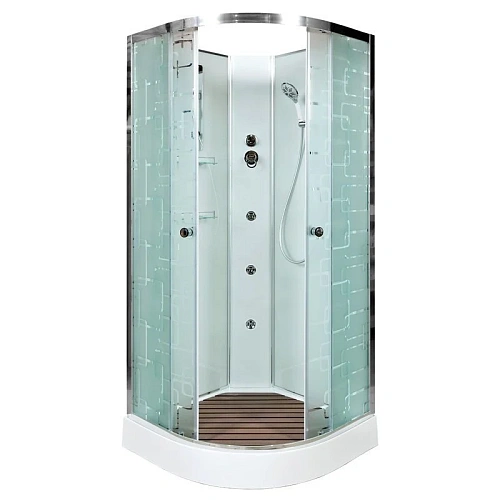 Душевая кабина Dto EM1510N (EM1510NGM) 100x100 см с гидромассажем Душевая кабина Dto EM1510N (EM1510NGM) 100x100 см с гидромассажем