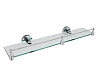 Полка WasserKRAFT Rhein K-6244 стеклянная с бортиком хром