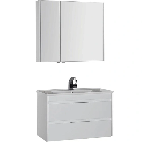 Комплект мебели Aquanet Тулон 85 белый 00183627 Комплект мебели Aquanet Тулон 85 белый 00183627