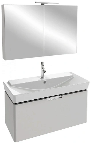 Комплект мебели 100 см Jacob Delafon Reve , светло-коричневый блестящий, 1 выдвижной ящик, с подсвет E4801-00+EB1132-G80+EB797RU-G80 Комплект мебели 100 см Jacob Delafon Reve , светло-коричневый блестящий, 1 выдвижной ящик, с подсвет E4801-00+EB1132-G80+EB797RU-G80