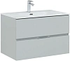 Тумба под раковину Aquanet Алвита New 80 2 ящика, серый 00277516