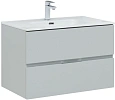 Тумба под раковину Aquanet Алвита New 80 2 ящика, серый 00277516 Тумба под раковину Aquanet Алвита New 80 2 ящика, серый 00277516