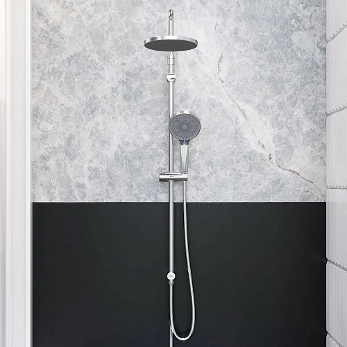 Душевая система Damixa Apollo 947000000 верхний душ 235 мм, штанга 1050-1450 мм, хро Душевая система Damixa Apollo 947000000 верхний душ 235 мм, штанга 1050-1450 мм, хро