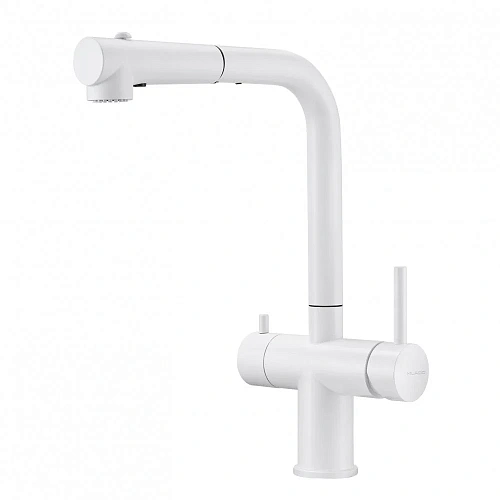 Смеситель для кухни Milacio Ultra 561 (MCU.561.WH) под фильтр, белый с вытяжной лейкой Смеситель для кухни Milacio Ultra 561 (MCU.561.WH) под фильтр, белый с вытяжной лейкой