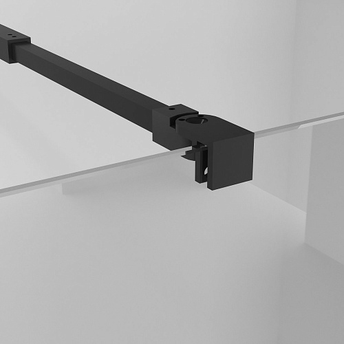 Душевая перегородка Niagara Nova NG-670-90ВLACK (90x195) черный матовый, стекло прозрачное Душевая перегородка Niagara Nova NG-670-90ВLACK (90x195) черный матовый, стекло прозрачное