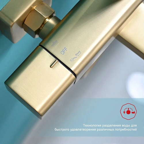 Душевая система Raglo R01.26.03, золотой сатин Душевая система Raglo R01.26.03, золотой сатин