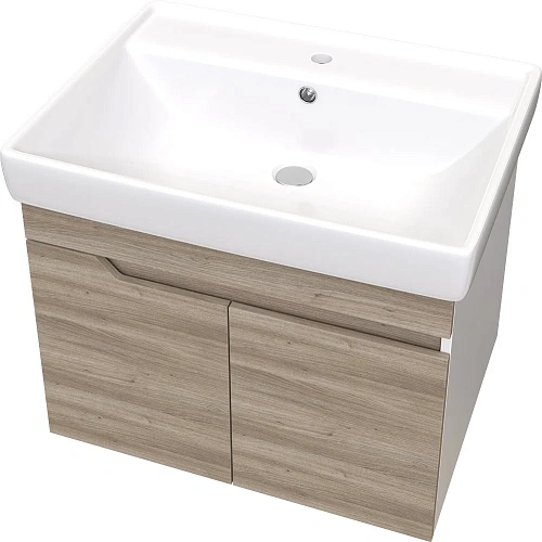 Комплект мебели DIWO Воронеж 60 подвесная, ореховый дубослив, с сифоном 579747 Комплект мебели DIWO Воронеж 60 подвесная, ореховый дубослив, с сифоном 579747