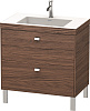 Картинка анонса товара «тумба с раковиной duravit brioso br4701o1021 80 см орех темный»
