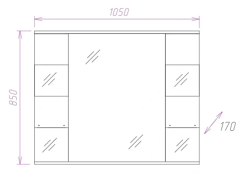 Зеркальный шкаф Onika ФЛОРЕНА 105.02 белый 210502 Зеркальный шкаф Onika ФЛОРЕНА 105.02 белый 210502