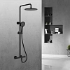 Душевая система Vincea Esse VSFS-1E0TMB термостатическая, черный Душевая система Vincea Esse VSFS-1E0TMB термостатическая, черный