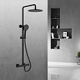 Душевая система Vincea Esse VSFS-1E0TMB термостатическая, черный Душевая система Vincea Esse VSFS-1E0TMB термостатическая, черный