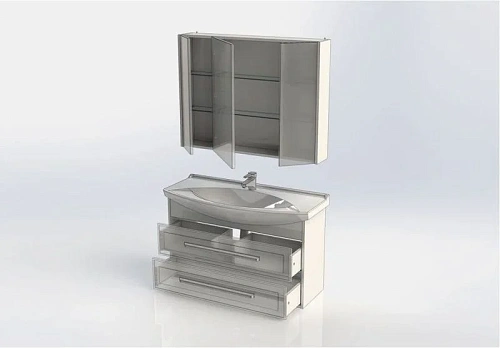 Комплект мебели Aquanet Остин 105 белый 00252222 Комплект мебели Aquanet Остин 105 белый 00252222