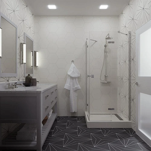 Душевой уголок DIWO Муром 90х90 профиль хром глянцевый 571079 Душевой уголок DIWO Муром 90х90 профиль хром глянцевый 571079