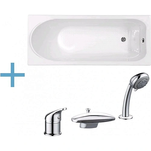 Акриловая ванна Aquanet West 170x70 (каркас + смеситель Aquanet Practic 2 AF111-63B) 00239757 + 00183557 + 00216780 Акриловая ванна Aquanet West 170x70 (каркас + смеситель Aquanet Practic 2 AF111-63B) 00239757 + 00183557 + 00216780