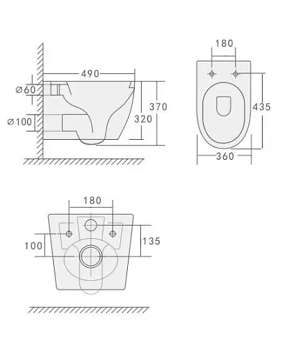 Унитаз подвесной Ceruttispa ORLTER Aria UF CT10572 безободковый, сиденье микролифт Унитаз подвесной Ceruttispa ORLTER Aria UF CT10572 безободковый, сиденье микролифт