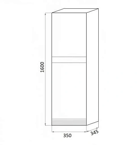 Шкаф-пенал Veedi Vision VSN000P-L левый Шкаф-пенал Veedi Vision VSN000P-L левый