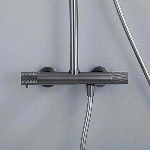 Душевая система Vincea Desire VSFS-1D0TGM термостатическая, вороненая сталь Душевая система Vincea Desire VSFS-1D0TGM термостатическая, вороненая сталь