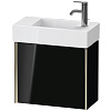 Картинка анонса товара «тумба под раковину duravit xviu xv4232rb140 подвесная 48.4 см черный глянцевый»