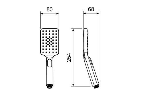 Душевая лейка Aquatek ЛИРА AQ2005CR Хром Душевая лейка Aquatek ЛИРА AQ2005CR Хром