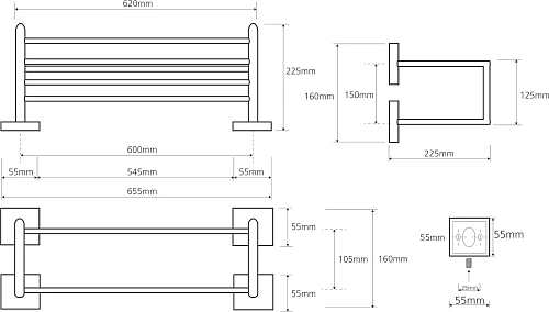 Полотенцедержатель Bemeta BETA 132205102 Полотенцедержатель Bemeta BETA 132205102