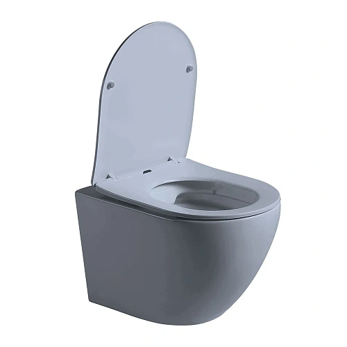 Унитаз подвесной Vincea Globo VT1-14SMO безободковый, цвет океан мат., ультратонкое сиденье soft-clo Унитаз подвесной Vincea Globo VT1-14SMO безободковый, цвет океан мат., ультратонкое сиденье soft-clo