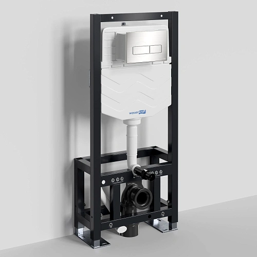 Инсталляция для унитаза WasserKRAFT Dill 61TLT.010.ME.BN03 с клавишей смыва никель Инсталляция для унитаза WasserKRAFT Dill 61TLT.010.ME.BN03 с клавишей смыва никель