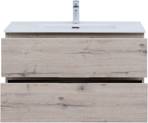 Тумба под раковину Aquanet Алвита New 90 2 ящика, дуб веллингтон белый 00303921 Тумба под раковину Aquanet Алвита New 90 2 ящика, дуб веллингтон белый 00303921