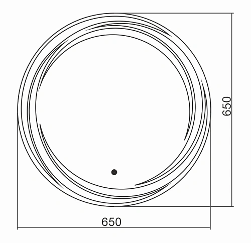 Зеркало SILVER MIRRORS D650 Сенсорный выключатель Милуз (ФР-1535) Зеркало SILVER MIRRORS D650 Сенсорный выключатель Милуз (ФР-1535)