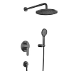 Душевая система CEZARES STYLUS-DSET-NOP встраиваемая, со шлангом, с держателем, черный матовый Душевая система CEZARES STYLUS-DSET-NOP встраиваемая, со шлангом, с держателем, черный матовый