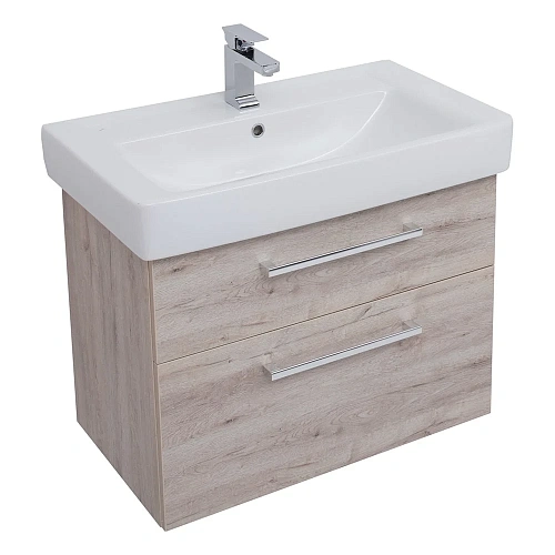 Тумба под раковину DREJA Q MAX, 70 см, подвесная, 2 ящика, дуб кантри 77.0006D Тумба под раковину DREJA Q MAX, 70 см, подвесная, 2 ящика, дуб кантри 77.0006D