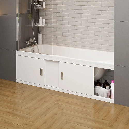 Экран для ванны фронтальный Onika Монако-Эконом 160 см 516007 белый Экран для ванны фронтальный Onika Монако-Эконом 160 см 516007 белый