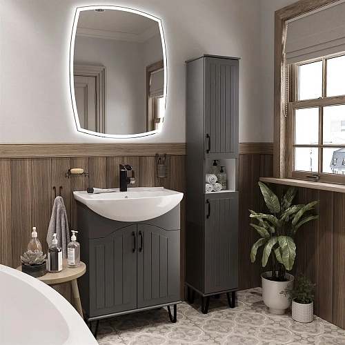 Комплект мебели DIWO Сочи 65 антрацит 574212 Комплект мебели DIWO Сочи 65 антрацит 574212