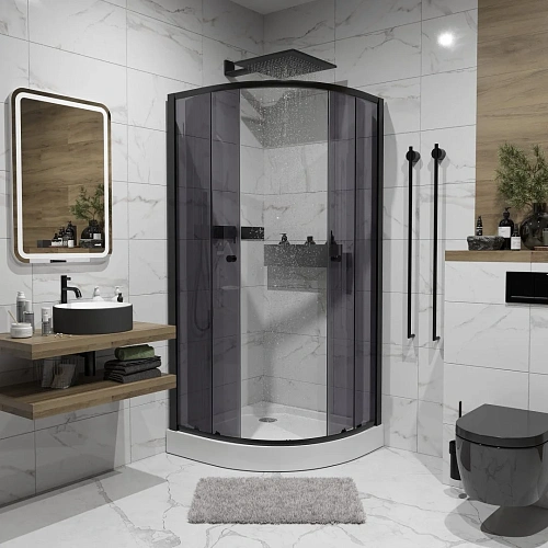 Душевой уголок Niagara Eco NG-007-14T (900х900х1950) низкий поддон (13см) стекло тонированное _0071432T Душевой уголок Niagara Eco NG-007-14T (900х900х1950) низкий поддон (13см) стекло тонированное _0071432T