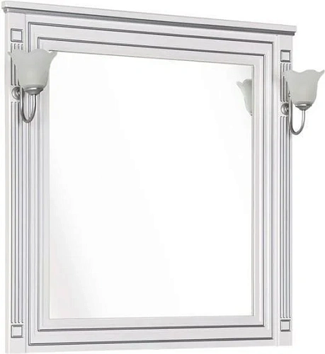 Зеркало Aquanet Паола 90 белый/серебро 00181769 Зеркало Aquanet Паола 90 белый/серебро 00181769