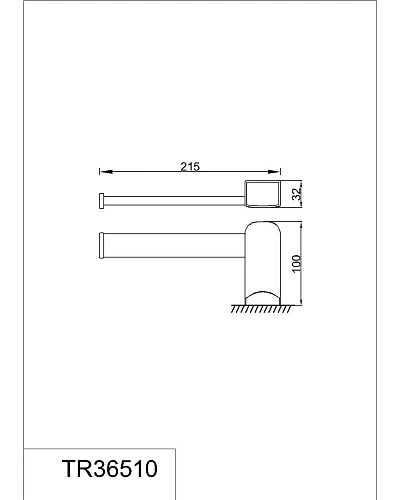 Полотенцедержатель Rush Thira TR36510 21.5 см Полотенцедержатель Rush Thira TR36510 21.5 см
