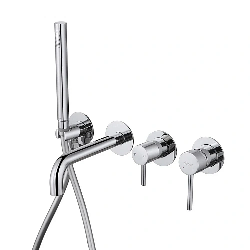 Смеситель для ванны ABBER Wasser Kreis AF8130 скрытого монтажа, хром Смеситель для ванны ABBER Wasser Kreis AF8130 скрытого монтажа, хром