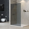 Душевая перегородка CEZARES LIBERTA-L-1-TB-120-GR-Cr 120см стекло тонированное (графит), профиль хром Душевая перегородка CEZARES LIBERTA-L-1-TB-120-GR-Cr 120см стекло тонированное (графит), профиль хром
