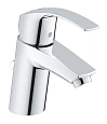 Смеситель для раковины GROHE Eurosmart New с донным клапаном, хром (32926002) Смеситель для раковины GROHE Eurosmart New с донным клапаном, хром (32926002)