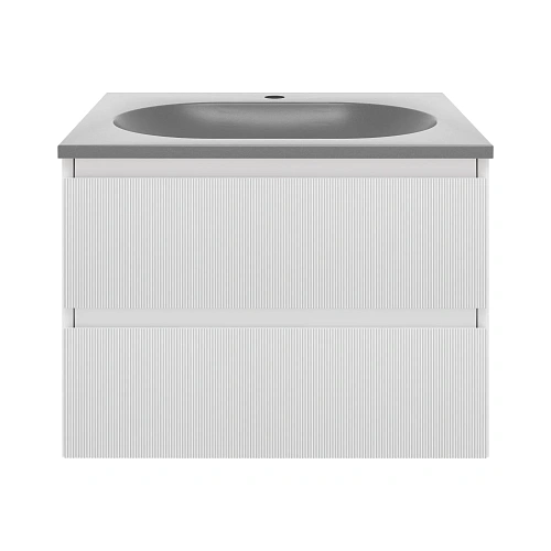 Тумба под раковину Vincea Welle 600 подвесная, белый матовый софт-тач Тумба под раковину Vincea Welle 600 подвесная, белый матовый софт-тач