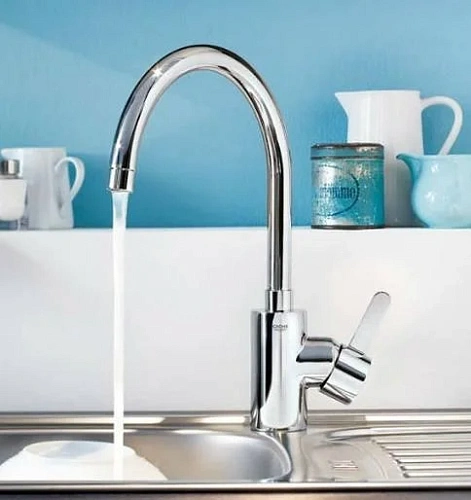 Смеситель для кухни GROHE Eurosmart Cosmopolitan с высоким изливом, хром (32843000) Смеситель для кухни GROHE Eurosmart Cosmopolitan с высоким изливом, хром (32843000)